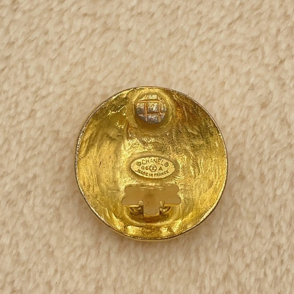 💃Authentic Chanel Coco Marks 96A GP earrings 22.72g W/Box - Picture 12 of 12